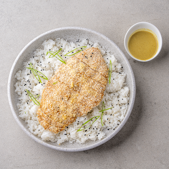 Crumb-fried Chicken Katsu Curry With Jasmine Rice